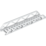 Lego žebřík 16x3,5 s bočními podpěrami, bílá (6296835, 6018585)